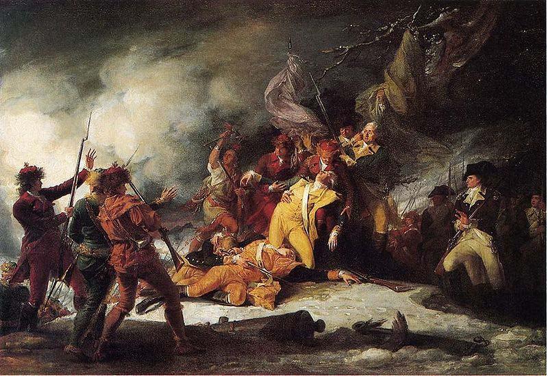 John Trumbull The Death of Montgomery in the Attack on Quebec oil painting picture